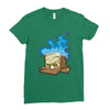 sticker box Ladies Fitted T-Shirt