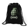 hand grenade military army Drawstring Bags