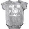 meet me at the barre ballet shoes funny Baby Onesie