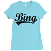 bing Ladies Fitted T-Shirt