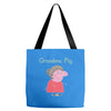 peppa pig grandma pig Tote Bags