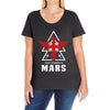 Thirty Seconds To Mars With Eagle Ladies Curvy T-Shirt