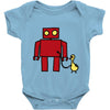 bird powered robot Baby Onesie