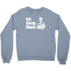 v6 eat sleep shoot Crewneck Sweatshirt