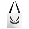 pumpkin face Tote Bags
