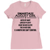 Smartass August Girl Ladies Fitted T-Shirt