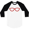 kacamata red 3/4 Sleeve Shirt
