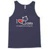 i love cats it's people who annoy me Tank Top