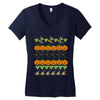 halloween ugly sweater tn featured Women's V-Neck T-Shirt