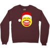 santa laughing smiley Crewneck Sweatshirt
