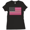usa flag navy american Ladies Fitted T-Shirt