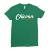 chicana with rose Ladies Fitted T-Shirt