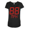 back to the future movie inspired tshirt Maternity Scoop Neck T-shirt