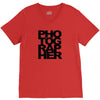 photographer camera photography modern text photos scrapbook geek t sh V-Neck Tee