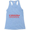 canada living the american dream Racerback Tank
