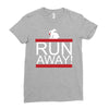 run away rabbit Ladies Fitted T-Shirt