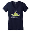 team herbivore! Women's V-Neck T-Shirt