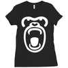 gorilla face Ladies Fitted T-Shirt