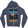 Class of 2017 Proud Uncle Graduation Zipper Hoodie