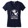 if history repeats i'm getting a dinosaur Women's V-Neck T-Shirt