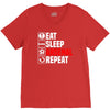 eat sleep arsenal V-Neck Tee