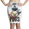 who loves pugs Pencil Skirts