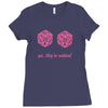 all natural 20 breasts dice Ladies Fitted T-Shirt