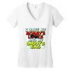 mommy's looks daddy's gas Women's V-Neck T-Shirt