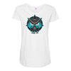 mustache animal Maternity Scoop Neck T-shirt