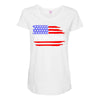 american flag we the people Maternity Scoop Neck T-shirt
