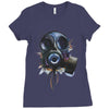gas mask Ladies Fitted T-Shirt