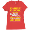 chief cook because badass miracle worker isn't an official job title Ladies Fitted T-Shirt