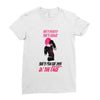 she's beauty she's grage she's punch you in the face Ladies Fitted T-Shirt