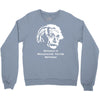 without a moustache einstein proud hirsute mustachioed grooming Crewneck Sweatshirt