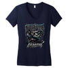 black bood Women's V-Neck T-Shirt
