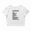 rules for dating my daughter shirt t shirt perfect father's gift Crop Top