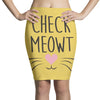 CHECK MEOWT CAT Pencil Skirts