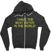 best sister crazy scary Zipper Hoodie