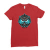 mustache animal Ladies Fitted T-Shirt