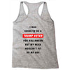 i was going to be a trump voter for halloween but my head wouldn't fit Racerback Tank