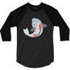 fish color 3/4 Sleeve Shirt