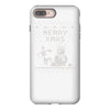 christmas funny dog &amp; snowman iPhone 8 Plus