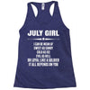 Super July Girl Racerback Tank