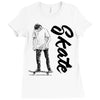 skate Ladies Fitted T-Shirt
