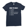 how to golf best trending Ladies Fitted T-Shirt