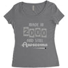 made in 2000 and still awesome Women's Triblend Scoop T-shirt