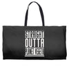 straight outta planet vegeta Weekender Totes