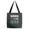 Born To Love Him (Born To Love Her &ndash; Born To Love Him Couples Design Tote Bags