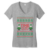 time to get elffed up Women's V-Neck T-Shirt