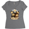 sloth motion Women's Triblend Scoop T-shirt